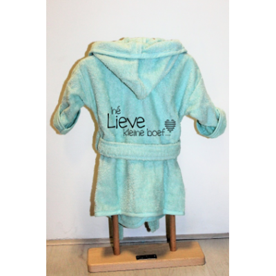 Badjas "He lieve kleine boef" Badjas "He lieve kleine boef"